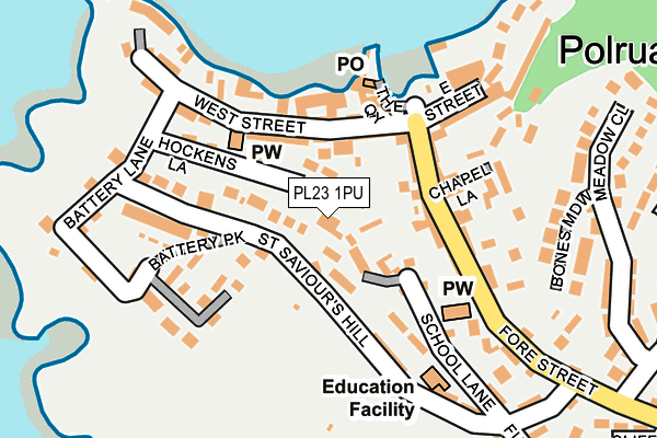 PL23 1PU map - OS OpenMap – Local (Ordnance Survey)