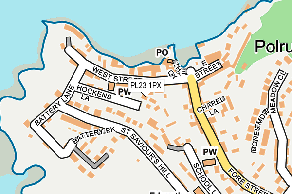 PL23 1PX map - OS OpenMap – Local (Ordnance Survey)