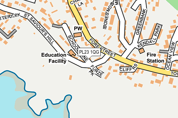 PL23 1QG map - OS OpenMap – Local (Ordnance Survey)