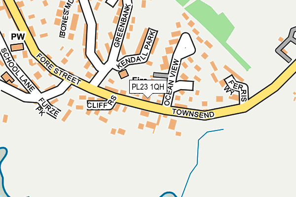 PL23 1QH map - OS OpenMap – Local (Ordnance Survey)