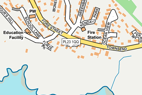 PL23 1QQ map - OS OpenMap – Local (Ordnance Survey)