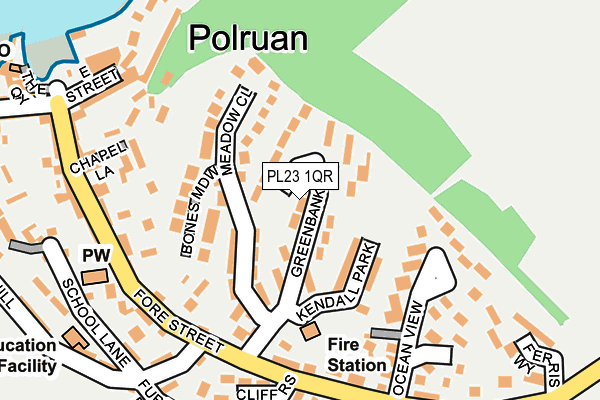 PL23 1QR map - OS OpenMap – Local (Ordnance Survey)
