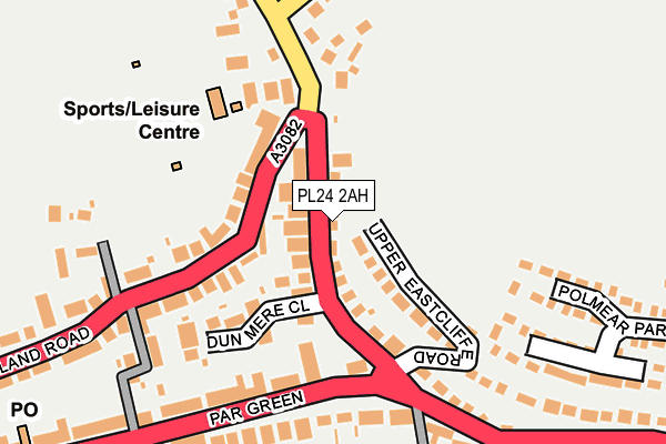 PL24 2AH map - OS OpenMap – Local (Ordnance Survey)