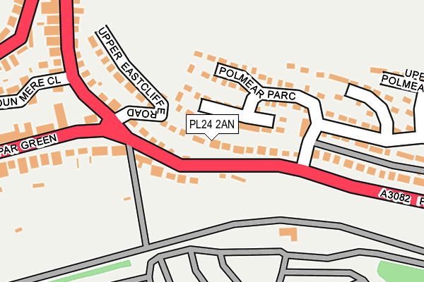 PL24 2AN map - OS OpenMap – Local (Ordnance Survey)