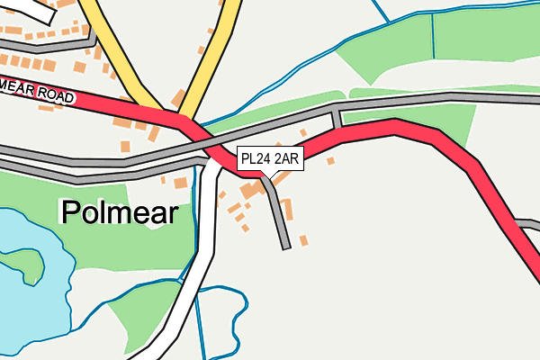 PL24 2AR map - OS OpenMap – Local (Ordnance Survey)