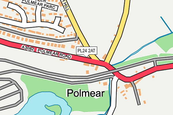PL24 2AT map - OS OpenMap – Local (Ordnance Survey)