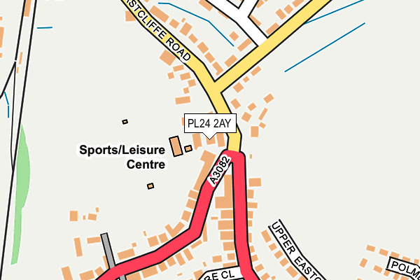 PL24 2AY map - OS OpenMap – Local (Ordnance Survey)