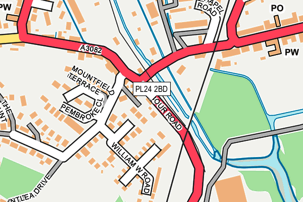 PL24 2BD map - OS OpenMap – Local (Ordnance Survey)