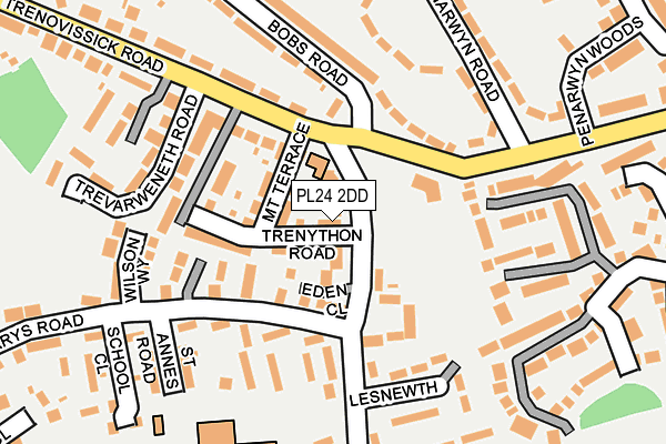 PL24 2DD map - OS OpenMap – Local (Ordnance Survey)