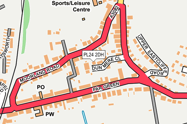 PL24 2DH map - OS OpenMap – Local (Ordnance Survey)