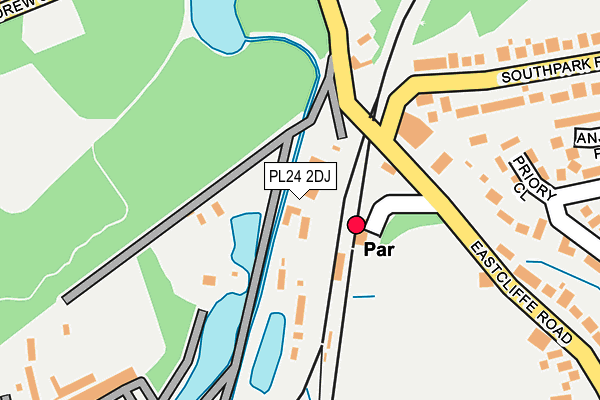 PL24 2DJ map - OS OpenMap – Local (Ordnance Survey)