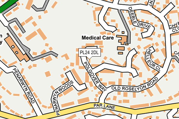 PL24 2DL map - OS OpenMap – Local (Ordnance Survey)