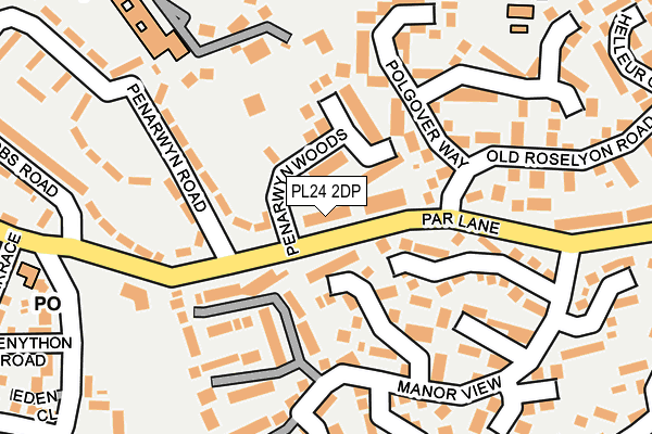 PL24 2DP map - OS OpenMap – Local (Ordnance Survey)