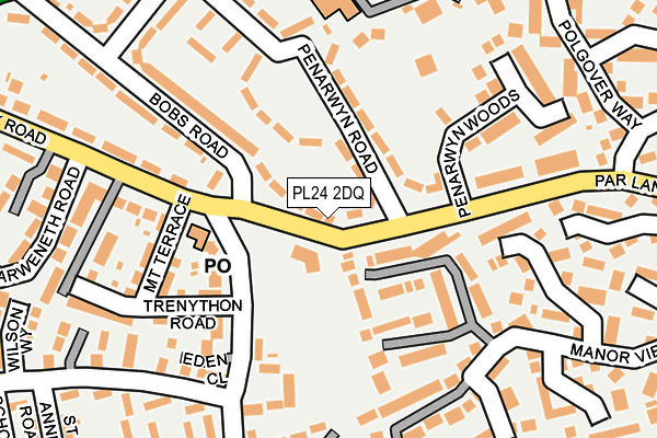 PL24 2DQ map - OS OpenMap – Local (Ordnance Survey)