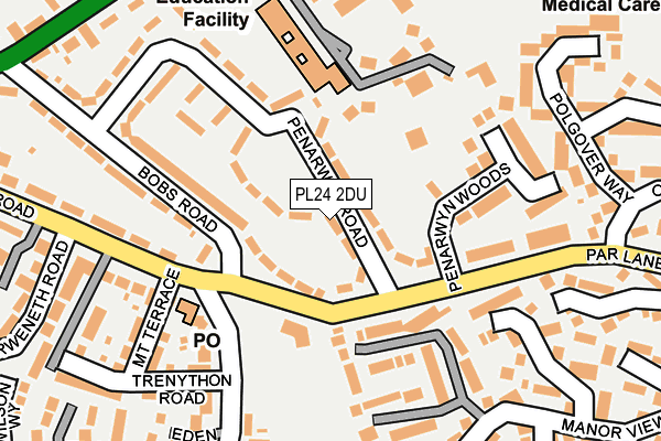 PL24 2DU map - OS OpenMap – Local (Ordnance Survey)