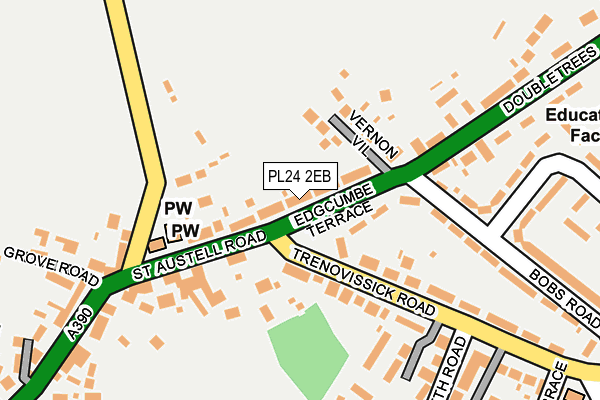 PL24 2EB map - OS OpenMap – Local (Ordnance Survey)