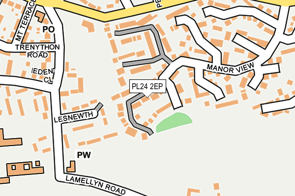 PL24 2EP map - OS OpenMap – Local (Ordnance Survey)