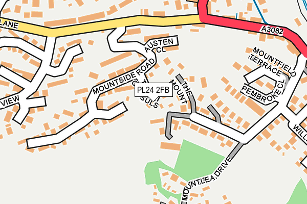PL24 2FB map - OS OpenMap – Local (Ordnance Survey)
