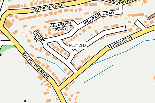 PL24 2FD map - OS OpenMap – Local (Ordnance Survey)