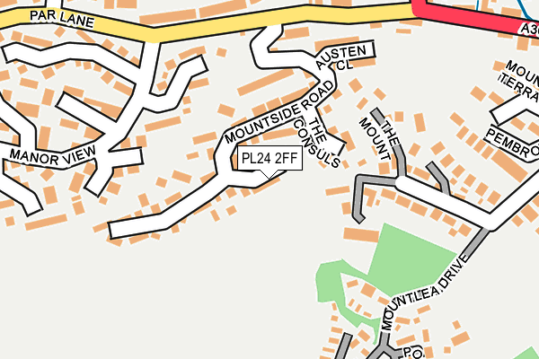 PL24 2FF map - OS OpenMap – Local (Ordnance Survey)