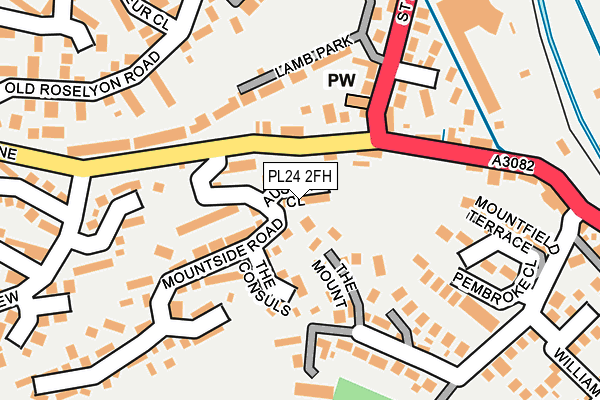 PL24 2FH map - OS OpenMap – Local (Ordnance Survey)