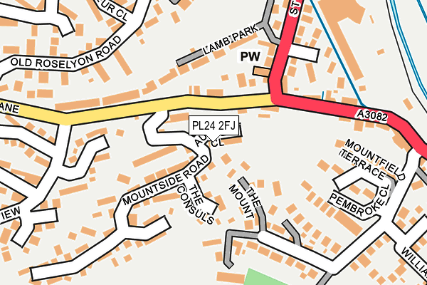 PL24 2FJ map - OS OpenMap – Local (Ordnance Survey)