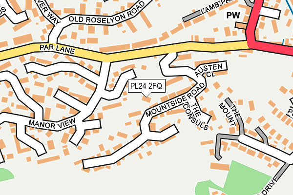 PL24 2FQ map - OS OpenMap – Local (Ordnance Survey)