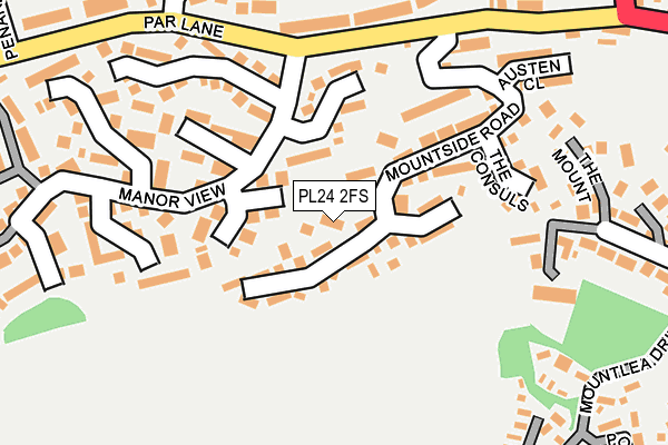 PL24 2FS map - OS OpenMap – Local (Ordnance Survey)