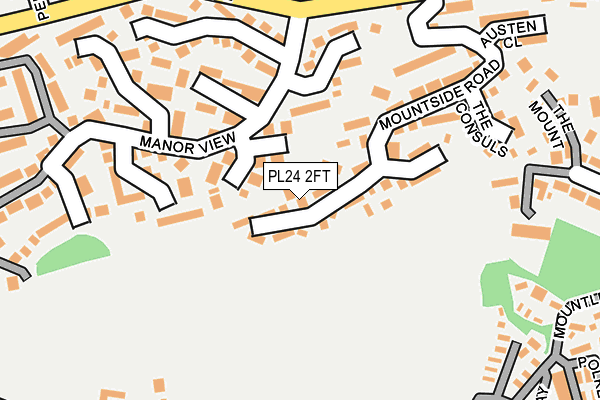 PL24 2FT map - OS OpenMap – Local (Ordnance Survey)