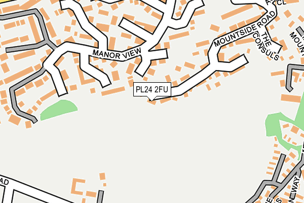 PL24 2FU map - OS OpenMap – Local (Ordnance Survey)