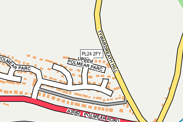 PL24 2FY map - OS OpenMap – Local (Ordnance Survey)