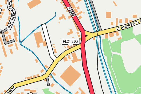 PL24 2JQ map - OS OpenMap – Local (Ordnance Survey)