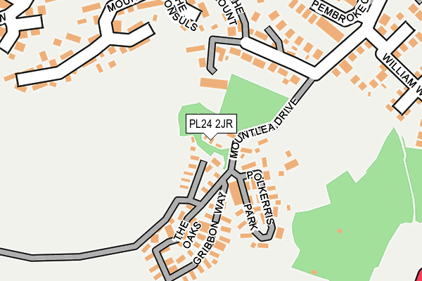 PL24 2JR map - OS OpenMap – Local (Ordnance Survey)