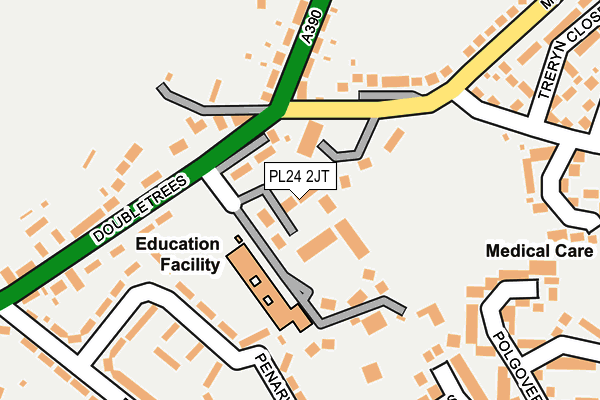 PL24 2JT map - OS OpenMap – Local (Ordnance Survey)