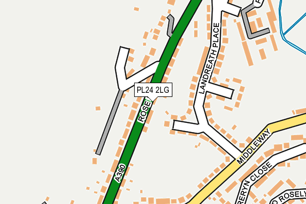 PL24 2LG map - OS OpenMap – Local (Ordnance Survey)