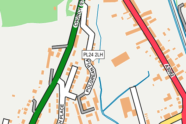 PL24 2LH map - OS OpenMap – Local (Ordnance Survey)