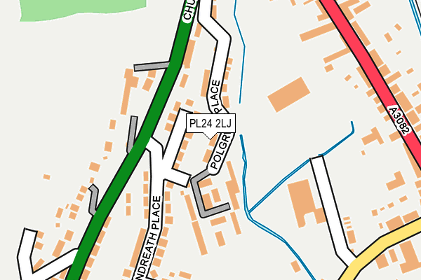 PL24 2LJ map - OS OpenMap – Local (Ordnance Survey)