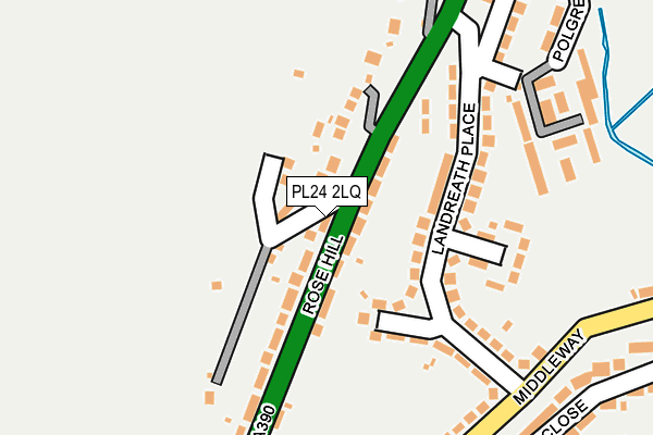 PL24 2LQ map - OS OpenMap – Local (Ordnance Survey)