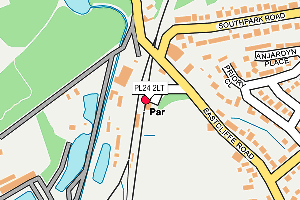 PL24 2LT map - OS OpenMap – Local (Ordnance Survey)