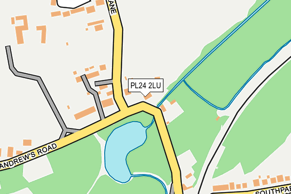 PL24 2LU map - OS OpenMap – Local (Ordnance Survey)