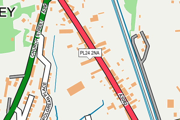 PL24 2NA map - OS OpenMap – Local (Ordnance Survey)