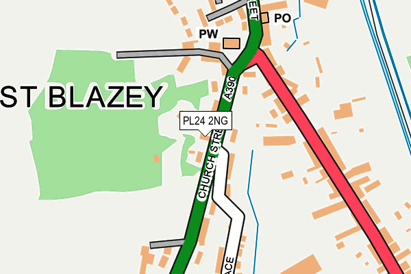 PL24 2NG map - OS OpenMap – Local (Ordnance Survey)