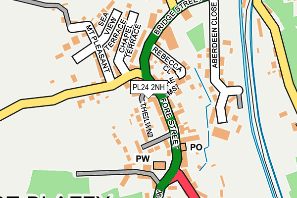 PL24 2NH map - OS OpenMap – Local (Ordnance Survey)