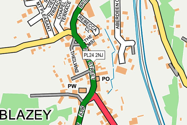 PL24 2NJ map - OS OpenMap – Local (Ordnance Survey)