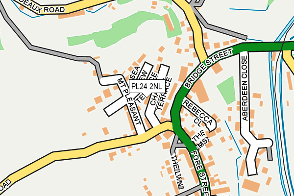 PL24 2NL map - OS OpenMap – Local (Ordnance Survey)