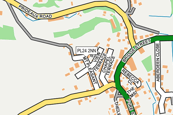 PL24 2NN map - OS OpenMap – Local (Ordnance Survey)