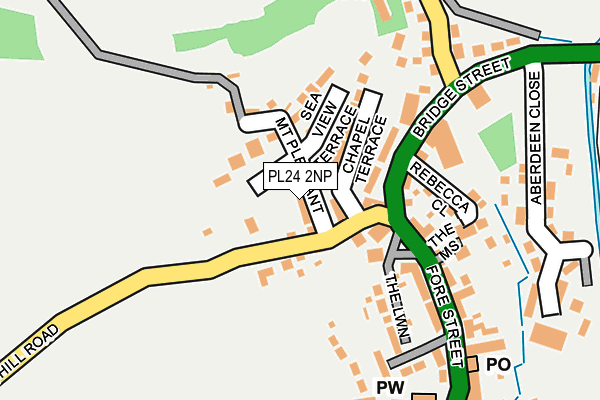 PL24 2NP map - OS OpenMap – Local (Ordnance Survey)