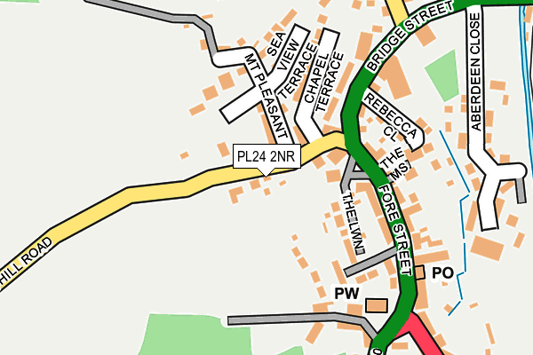 PL24 2NR map - OS OpenMap – Local (Ordnance Survey)