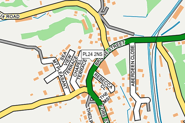 PL24 2NS map - OS OpenMap – Local (Ordnance Survey)