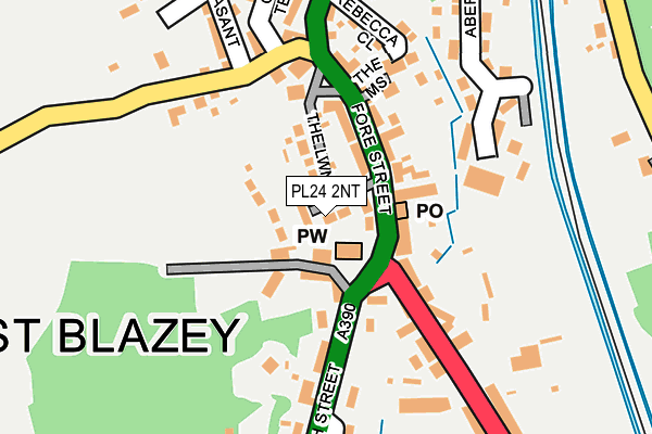 PL24 2NT map - OS OpenMap – Local (Ordnance Survey)